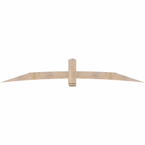 Ekena Millwork Bellingham Smooth Timber Gable Bracket, Douglas Fir, 108"W x 18"H x 5 1/2"D x 5 1/2"F, 4/12 Pitch GBW108X18X0606BEL00SDF - main